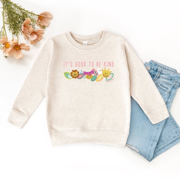 Mini Smiley It's Good To Be Kind Aria - Toddler Graphic Sweatshirt