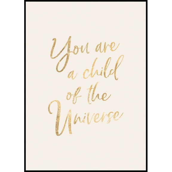 Child Of The Universe Poster Wall Art, Modern Wall Decor For Living Room Bedroom, 8x12 UNFRAMED