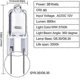 thumbnail image 4 of 10pcs G4 Halogen Bulb 35w 12v Dimmable Capsule Bulb Gy6.35 Landscape Light For Under Cabinet, 4 of 5