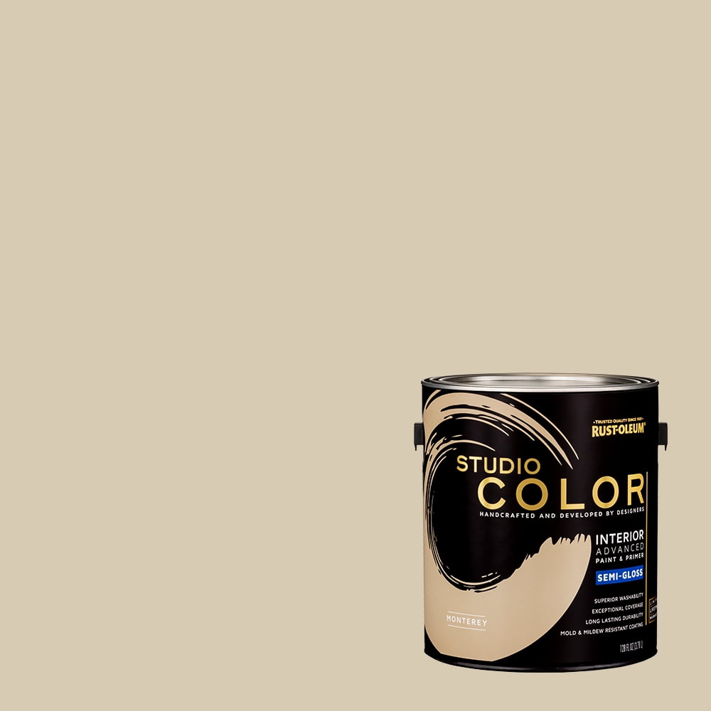 Monterey, Rust-Oleum Studio Color Interior Paint + Primer, Semi-Gloss Finish, Gallon