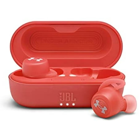 Pre-Owned JBL Under Armour True Wireless Streak: Ultra-Compact in-Ear Sport Headphones - Red (UAJBLSTREAKREDAM)(Refurbished)