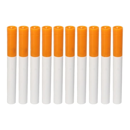 YAHHU Plastic Golf Tees Cigarette Appearance Golf Ball Practice Tee for Training, Durable Unbreakable Fun Golf Equipment, Reduces Friction and Side Spin, White and Orange (3.94 inches / 10.0 cm)