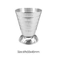 thumbnail image 3 of Taza De Medir Termo Taza de medida de acero inoxidable de 75 ml, barra de herramientas de cóctel, cuchara Jigger de bebida mixta, 3 of 3