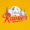 thumbnail image 2 of Rainier Beer Mountain Logo Yellow T-Shirt-Medium, 2 of 2