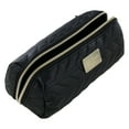 thumbnail image 2 of (5 pack) bebe Zippered Black Chevron Cosmetic Pencil Case Organizer, 2 of 4