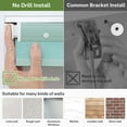 thumbnail image 5 of MiLin No Drill Cellular Shades - Cordless Cellular Blinds No Tools for Indoor Windows Bottom Up Blinds Tension Shades Easy to Install for Home Office (Light Filtering, Mint Green, 48 1/4" W X 40" H), 5 of 6