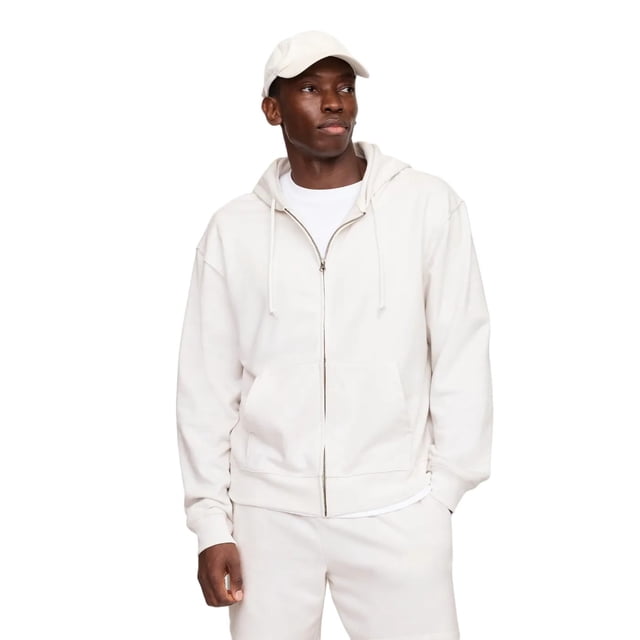 Sudadera con capucha GAP para hombre Vintage Soft con cierre completo Carls Stone talla L