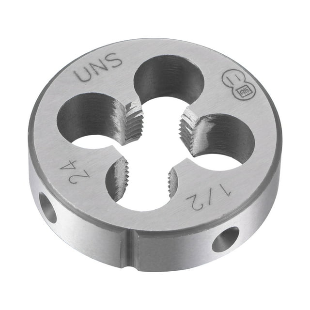 Unique Bargains 1/2 Pieds-24 uns Alliage Outil Acier Machine Filetage Rond Filière Outil à Main