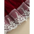 thumbnail image 7 of Gureui Toddelr Kids Girls Velvet Princess Dress Long Sleeve Lace Trim Bowknot Tunic Dress Christmas Party Girls Outfits, 7 of 7