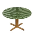thumbnail image 3 of PIKWEEK Detailed Green Fern Leaf Art Tablecloths White, 3 of 8