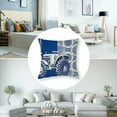 thumbnail image 6 of Construction Throw Pillow CoversEquipment Trucks Pillow Cases Cushion Covers Excavator Tractor Decorative Throw Pillowcases Construction Vehicles Plaid Grid Blue White Cushion Cases, 6 of 7