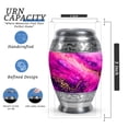 thumbnail image 2 of Pink Mini Urn For Human Ashes Adult Man - Purple Cremation Urns For Adult Ashes Women - Small Keepsake Urns For Male And Female - 3 Inch, 2 of 7