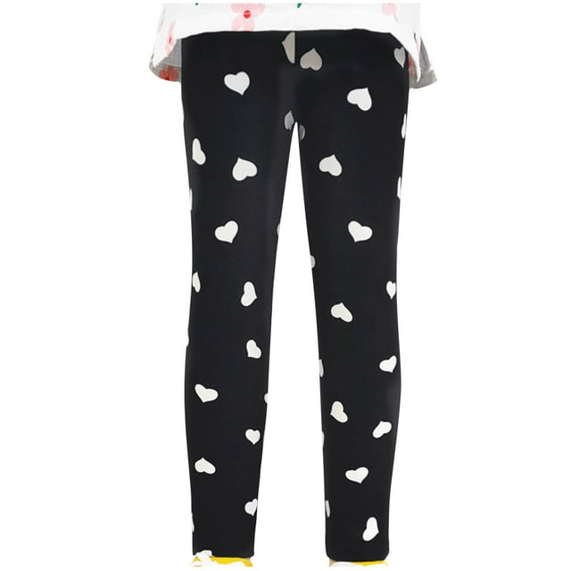 Odeerbi 2-9 Años Niños Niñas Mallas Pantys Estampado Amor Pantalones Invierno Pantys Estrechos