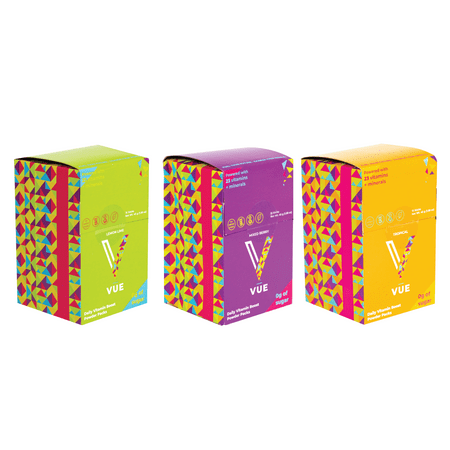 VUE Immunity Boost Drink Mix Packets  Multivitamin Nutrition Supplement Powder Pack for Water  Non-GMO  ZERO Sugar  Variety  45-Pack