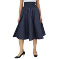 thumbnail image 2 of Bimba Smocked Elastic High Waist Cotton Skirt With Pockets a-line Skirts, 2 of 9