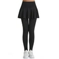thumbnail image 6 of Razzly Women's Solid Color Pleated Sports Skirt Pants High Waist Lifting Yoga Skirt for Tennis and Training(Black,S), 6 of 6