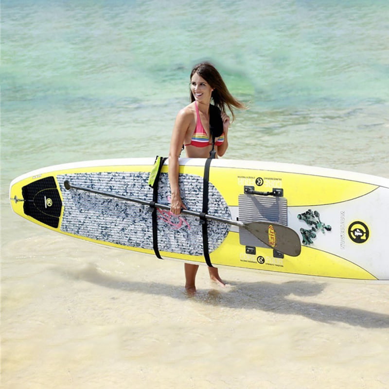 Kayak Carrying Strap Belt Portable Canoe SUP Surfboard Adjustable Nylon Carrying Strap Belt with Paddle Loop 