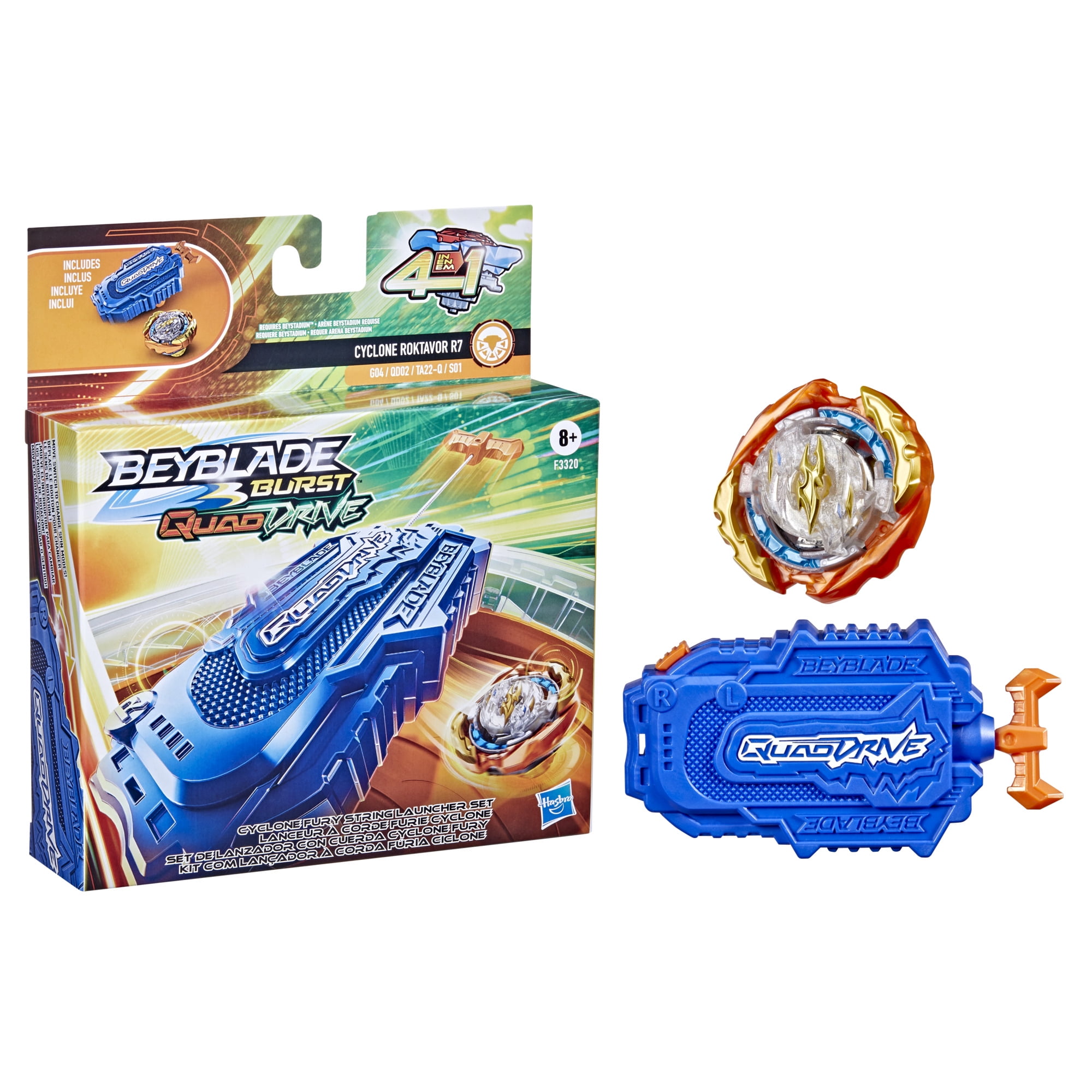 beyblade set with string launcher