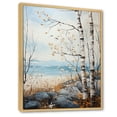 thumbnail image 2 of Designart "Beige Modern Scandinavian Charm Pastoral" Floral Floater Framed Canvas Print, 2 of 7