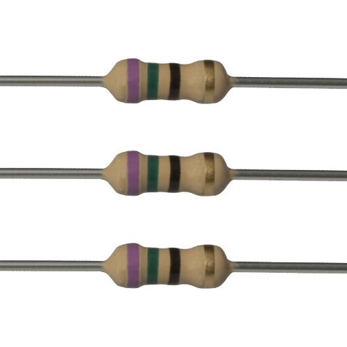 E-Projects 100EP51475R0 Resistencias de 75 ohmios 1/4 W 5% (paquete de 100)