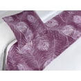 thumbnail image 3 of Ethnic Bed Runner Set, Repetitive Pattern of Pinkish-Tone Peacock Feathers Illustration Art, Decorative Bedding Scarf & a Pillow Sham for Hotels Homes, Twin, Magenta and Soft Pink, by Ambesonne, 3 of 3