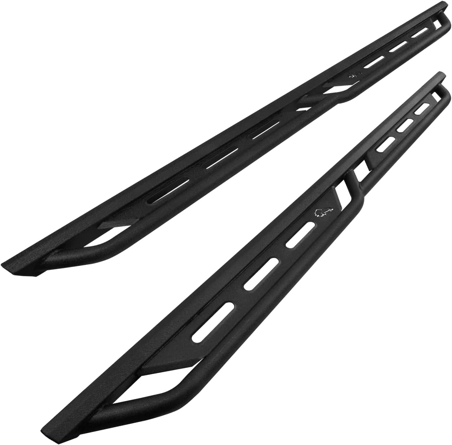 OBNAUX Two Raised Steps Running Boards For 2024-2025 Toyota Tacoma - Heavy Duty Carbon Steel, Bolt-On - View #9