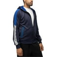 thumbnail image 3 of CULTURA Men's Light Weight Active Hooded Sweater For Gym & Running, Athletic Hoodie, Navy/Royal Blue/Heather Grey, X-Large, 3 of 5