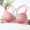 thumbnail image 4 of Women‘s Comfortable Side Breasts Gathering Beautiful Back Bra Front Buckle Back No Steel Ring Triangular Cup Underwear, 4 of 4