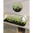 thumbnail image 2 of Marble Green Dish Drying Mat for Kitchen Counter, Super Absorbent Quick Dry Coffee Bar Mat Pad Thin Diatomaceous Sink Mat Non Slip Dish Drainer Mat 16x18 Gradient Minimalist Geometric Black Gold, 2 of 6