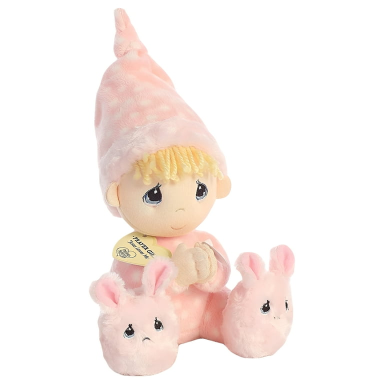 Aurora Precious Moments Plush Praying Girl Doll, Religious Baby