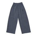 thumbnail image 4 of Coerni Boys Baggy Cargo Sweatpants Wide Leg Loose Fit Trendy Pants Straight Elastic Waist Joggers Gym Running Palazzo Sweat Pant, 4 of 4