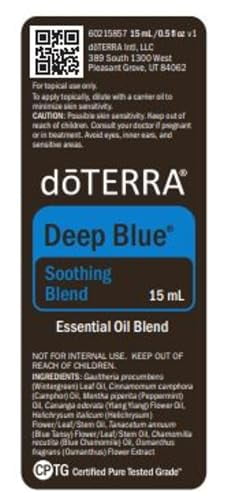 doTERRA Deep Blue Essential Oil Soothe Blend - 5 ml | Aromatherapy Calm Blend