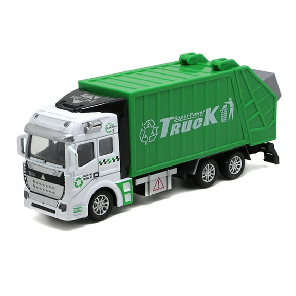 Windcarnival Mini 1/48 Garbage Truck Model with Trash Can Kids Children Toys Birthday Gift
