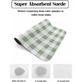 thumbnail image 2 of Saga Green Plaid Dish Drying Mat for Kitchen Counter, Super Absorbent Quick Dry Coffee Bar Mat Pad Thin Diatomaceous Sink Mat Non Slip Dish Drainer Mat 23.5x15.5 Modern Farmhouse Country Buffalo Check, 2 of 6