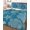 CadetBlue, variant on Twin Quilt Bedding Set, Blue Coastal Reversible Summer Quilt 3 Pieces, Starfish Coral Summer Beach Ocean Lightweight Bedspreads Coverlets with 2 Pillow Shams for All Seasons