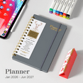 thumbnail image 3 of DoDoMagxanadu 2026-2027 Planner - Jan. 2026 - Jun. 2027 , 5.6" x 8.2" Monthly Planners & Appointment Book with Elastic Book Band, Monthly Tabs, 3 of 8