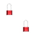 thumbnail image 4 of Riwesomey Cerradura codificada de aleación de Zinc, reemplazo, antipérdida, antioxidante, contraseña de 4 dígitos, casillero para puerta de rojo largo 2piezas, 4 of 6