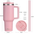 thumbnail image 4 of Vaso Labulabla 1.2 L con mango de acero inoxidable rosa claro, 4 of 6