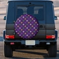 thumbnail image 3 of Kdxio Purple Mardi Gras for Tire Cover Wheel Protectors Tyre Covers Weatherproof Wheel Covers Universal Fit for Trailer Rv SUV Truck Camper Travel Trailers 17 inch, 3 of 8