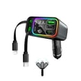 thumbnail image 1 of Cargador de coche retráctil PDMAX USB C 107W de carga rápida, 1 of 8