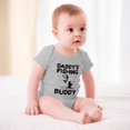 thumbnail image 3 of Daddy’s Fishing Buddy - Baby Clothes - Funny Newborn Bodysuit Outfits for Boys And Girls Gray-style-1 18months, 3 of 7