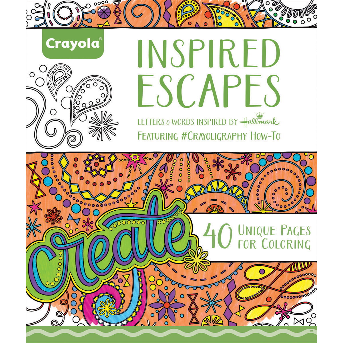 Crayola Adult Coloring Book Inspired Escapes 40 Pages