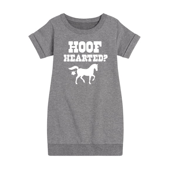 Instant Message - Hoof Hearted Horse - Toddler & Youth Girls Fleece Dress