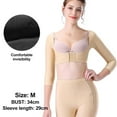 thumbnail image 2 of Skin tone Arm Shaper after surgery arm compression sleeve clothing posture corrector Shaper suit top - M, 2 of 5
