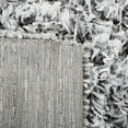 thumbnail image 5 of SAFAVIEH Rio Kynaston Solid Polyester Shag Area Rug, Grey/Ivory, 4' x 6', 5 of 7