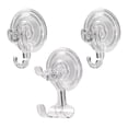 thumbnail image 3 of Clear Vacuum Suction Hooks Washable Vacuum Suction Hooks for Bathroom Kitchen Living Room, 3 of 4