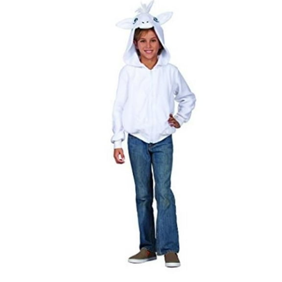 Una White Unicorn Child Hoodie, Small