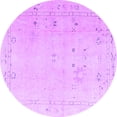 thumbnail image 1 of Ahgly Company Indoor Round Oriental Purple Traditional Area Rugs, 4' Round, 1 of 4