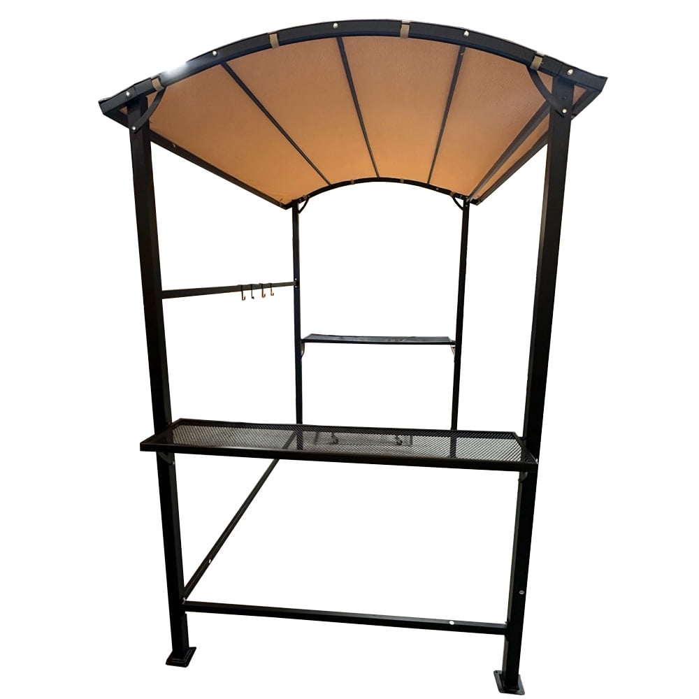 Garden Winds Custom Fit Replacement Canopy Top Cover Compatible with The Cobana 8' x 4.6' Grill Gazebo - Upgraded Performance RIPLOCK 350 Fabric