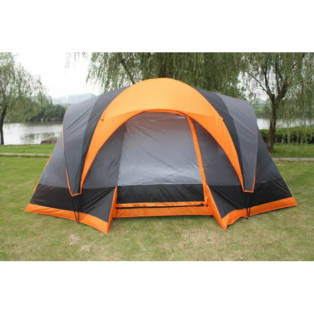 Elite Double Layer Outdoor 8 Person Camping Cabin Family Tent Walmart Com Walmart Com